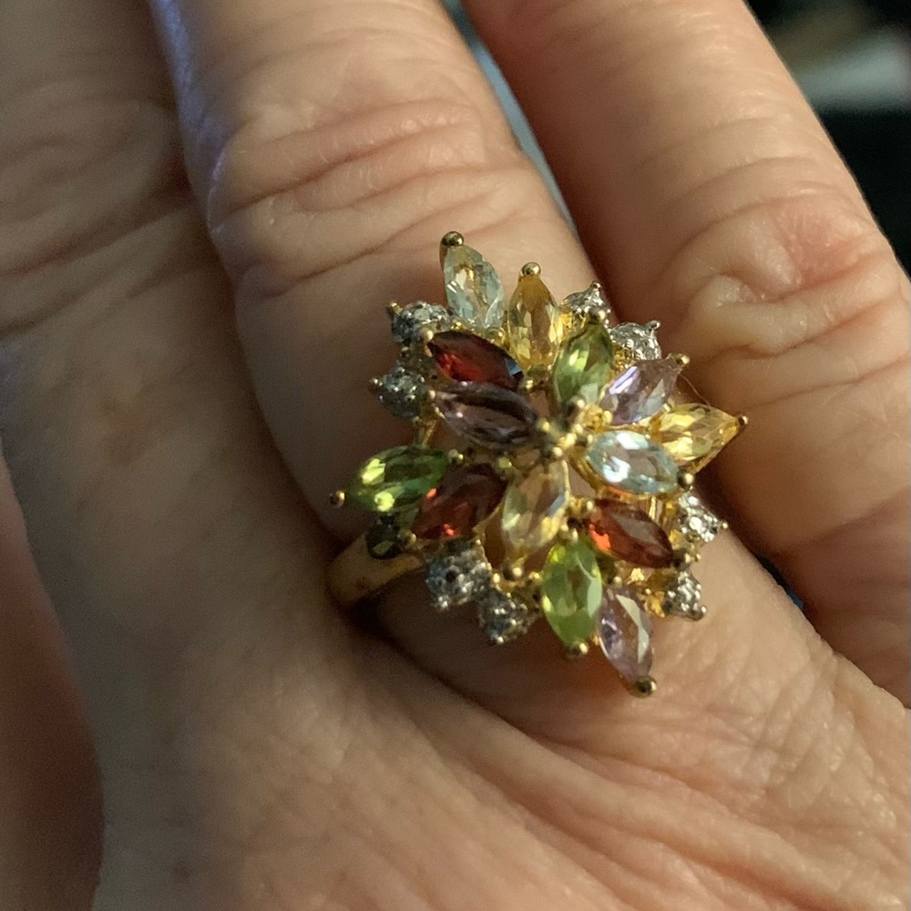 Multi-Stone Cocktail Ring - image 1